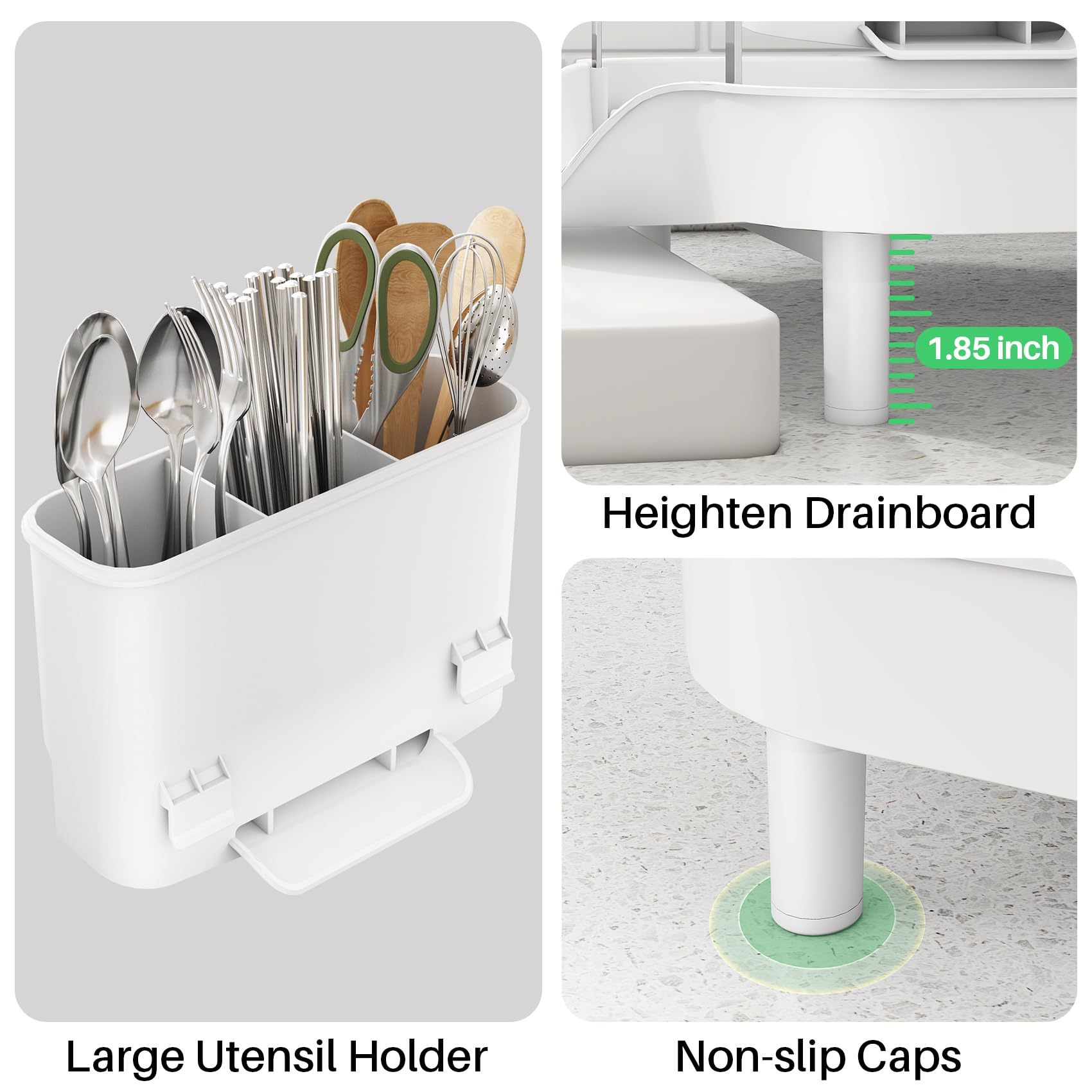 SayZH white coating gives a clean, modern look on kitchen counters.