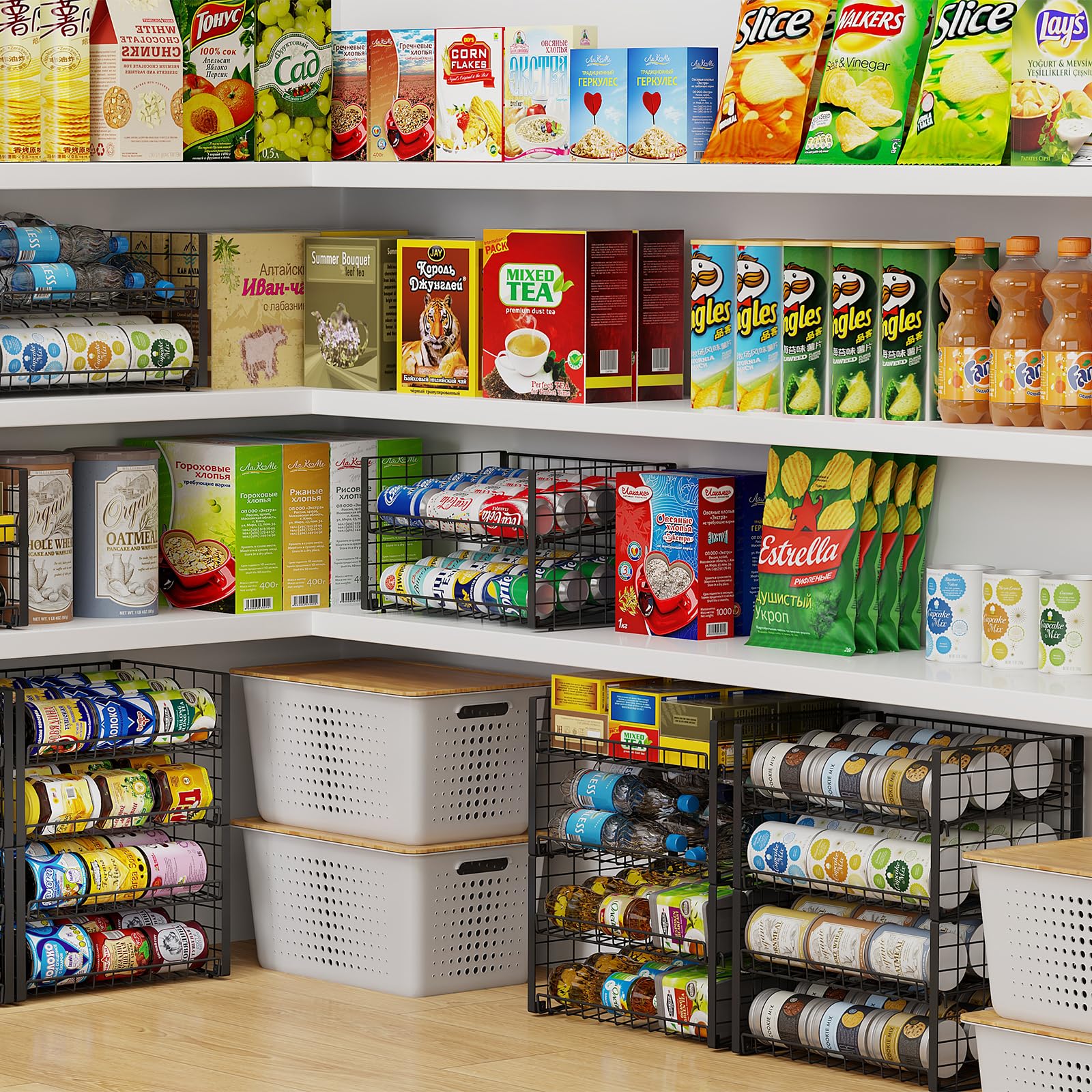 Sbanmao pantry organization solution keeps cans visible and reachable
