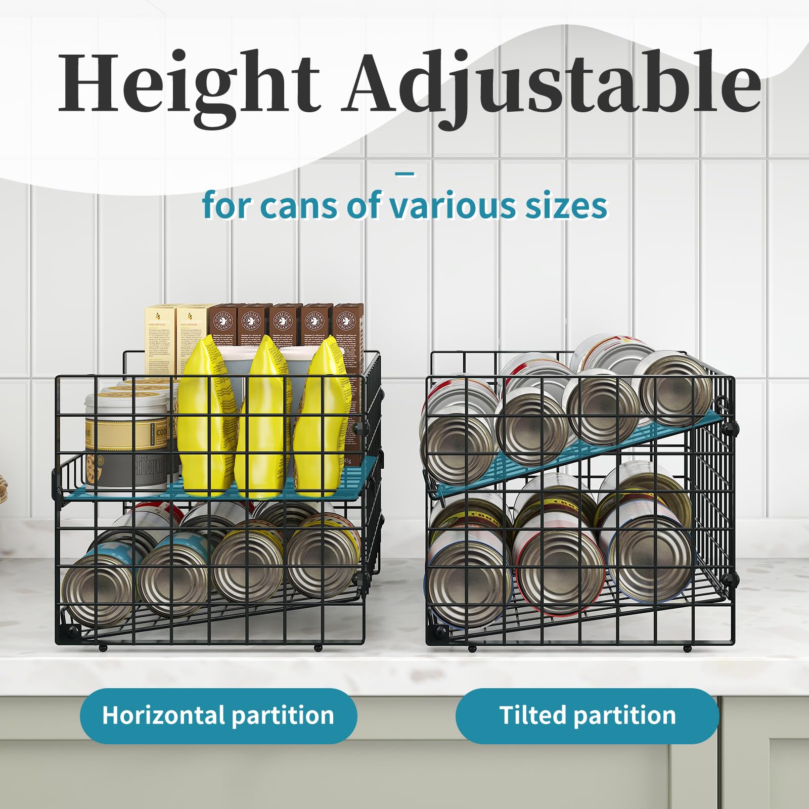 Sbanmao tilt-front-roll function keeps cans ready at a glance