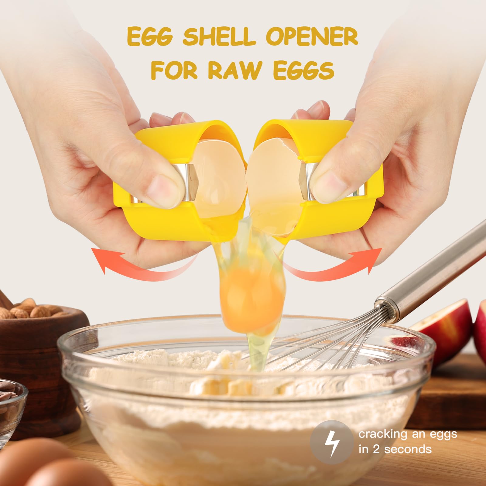 SBMKK egg-separator-multi-use enables efficient separation for baking tasks.