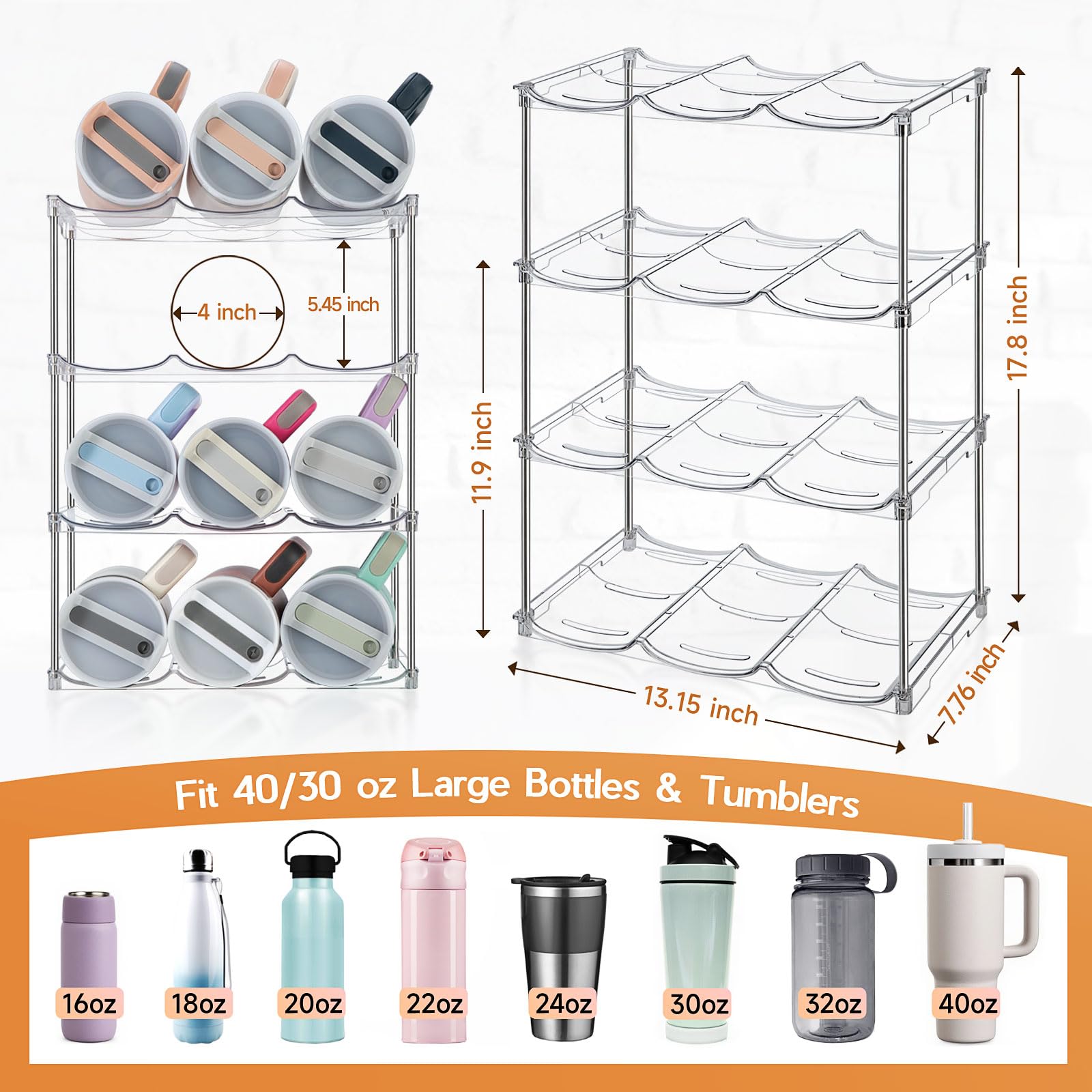 Sbosbo clear BPA-free material highlights durable, transparent storage.