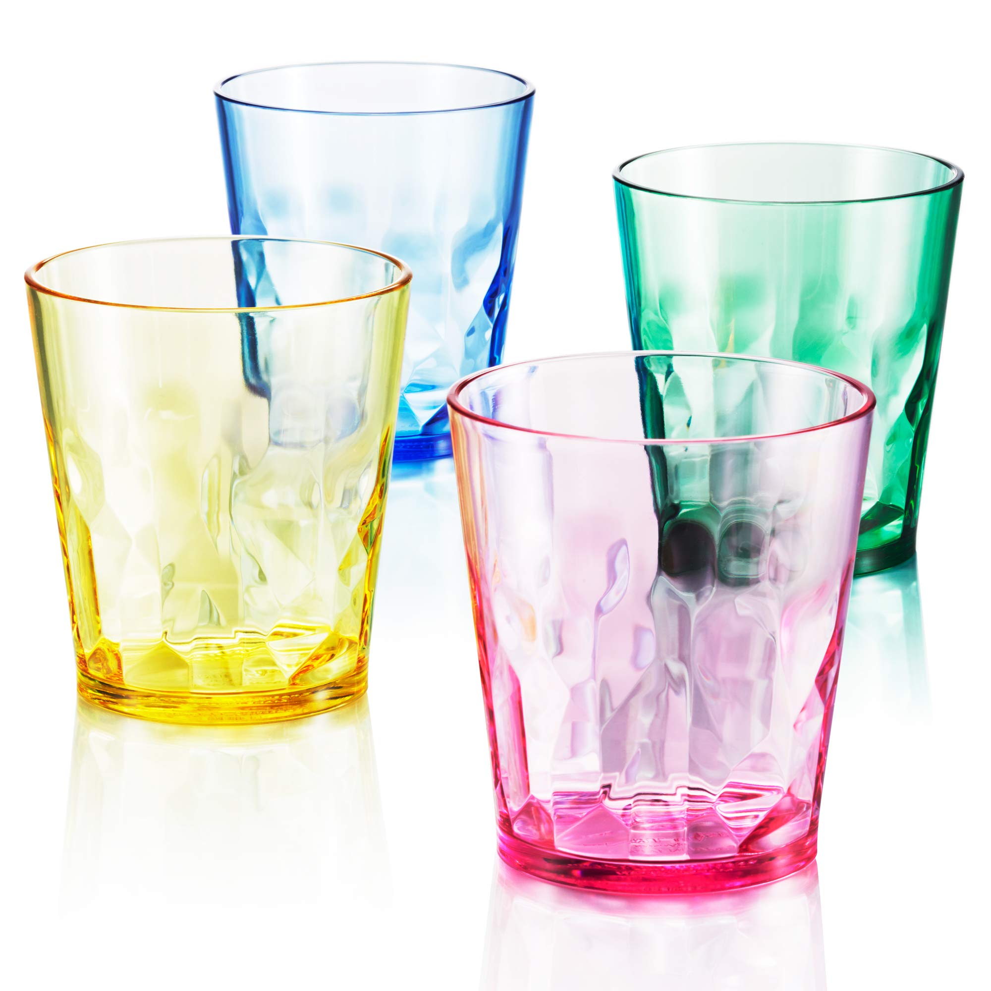 Scandinovia 8oz unbreakable juice glasses for kids' confident grip and safe use.
