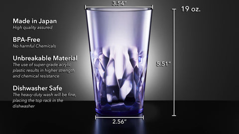 SCANDINOVIA stackable glasses save cabinet space with easy, tidy storage.