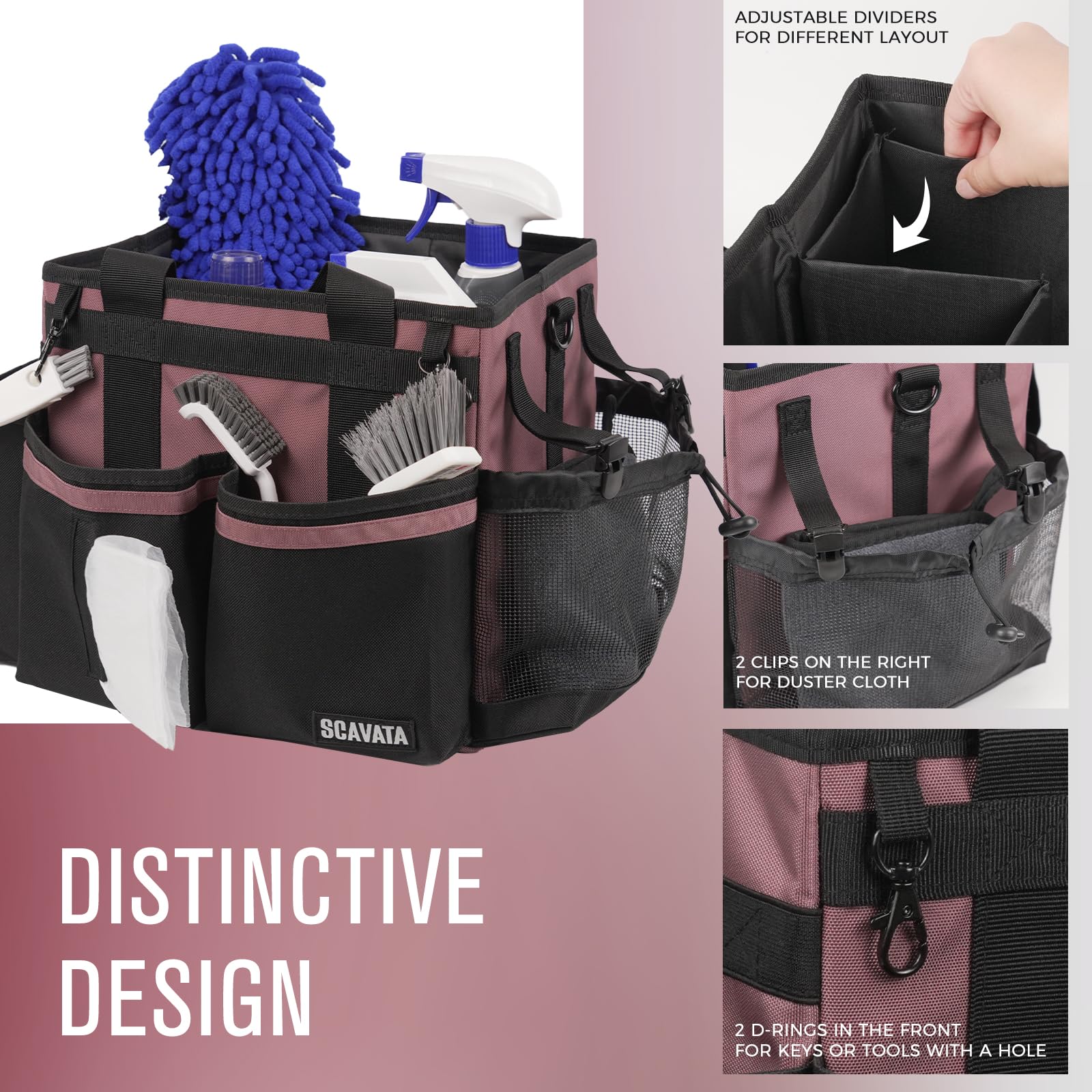 SCAVATA interior dividers adjustable for customizing tool layouts and keeping gear separated.