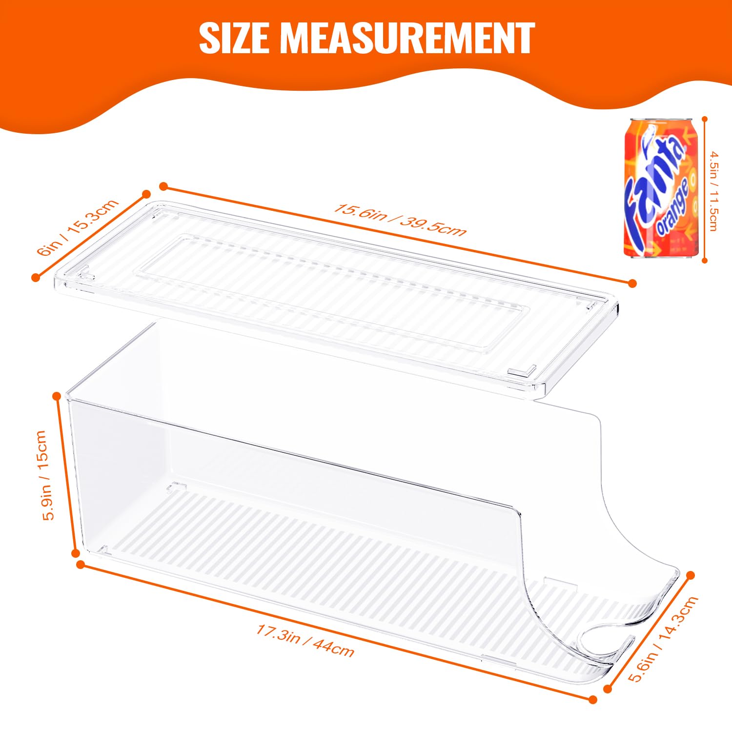 Two-pack SCAVATA storage bins arranged on a shelf