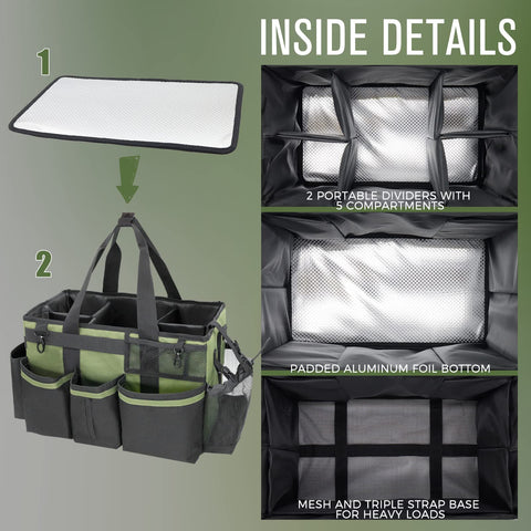 SCAVATA aluminum foil pad bottom keeps contents dry and clean