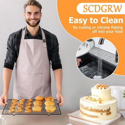 SCDGRW multi-functional kitchen rack for cooling, drying, organizing.
