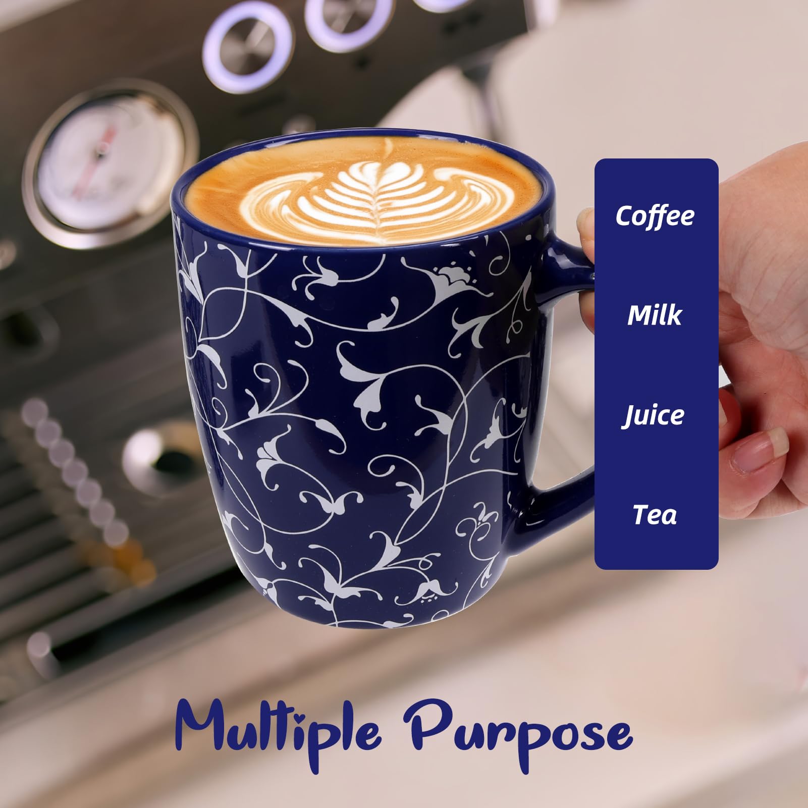 Schliersee 18oz mug is dishwasher safe, convenient cleanup.