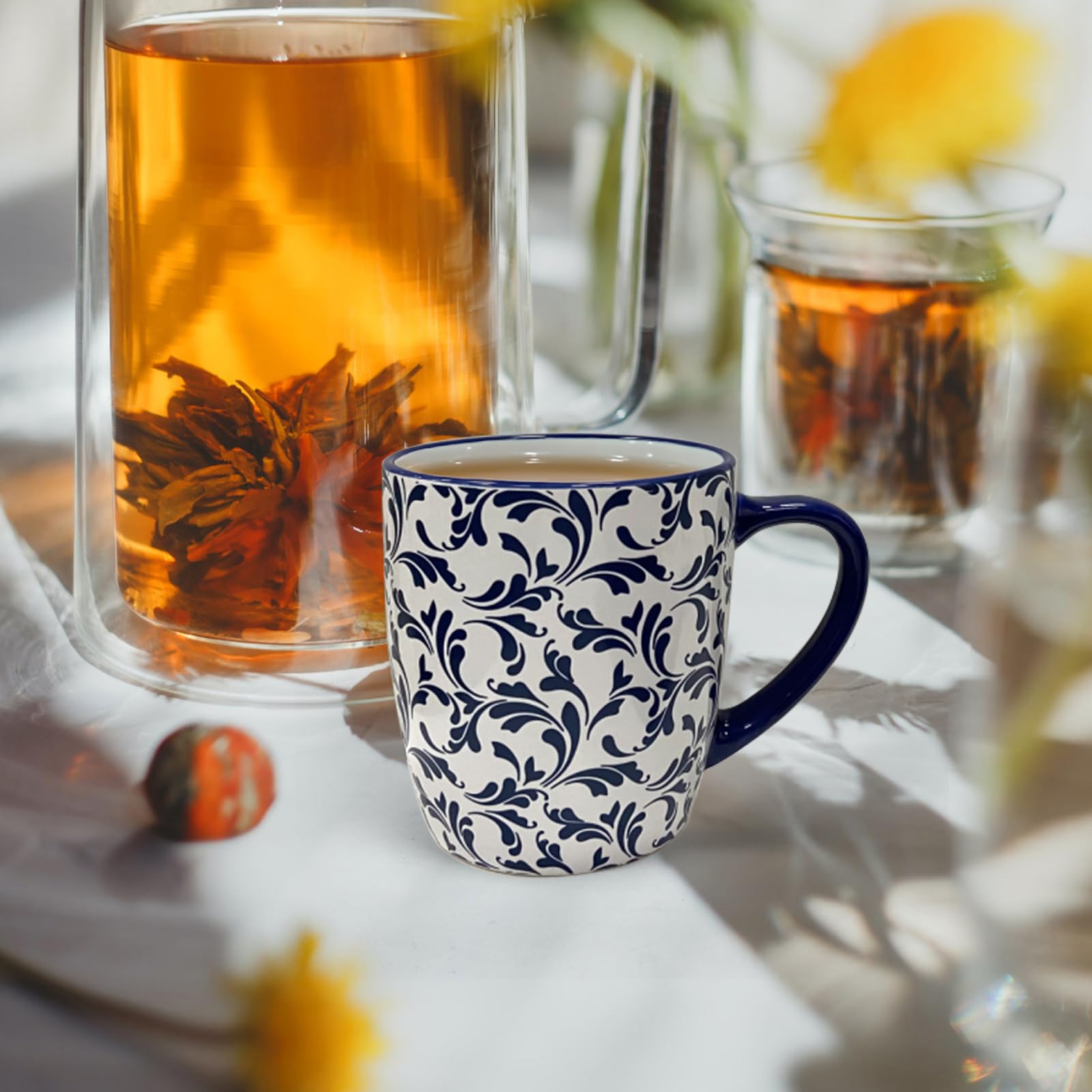 Schliersee 18oz mug with smooth interior, resists staining.
