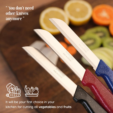SCHNEIDEX German Solingen blade delivers durable, sharp performance.