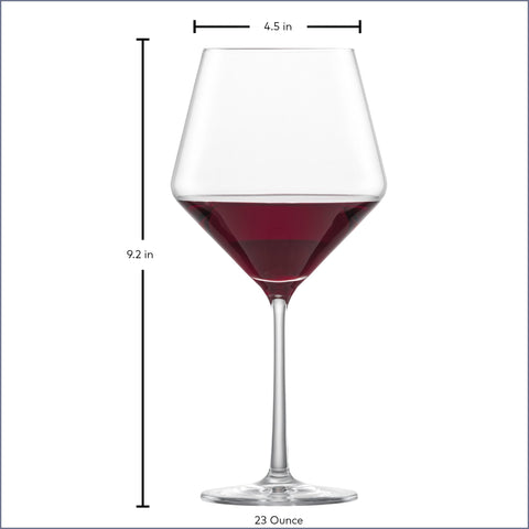 Schott Zwiesel Pure Burgundy glass set ready for celebrations.