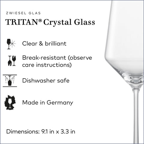 Schott Zwiesel Pure Sauvignon Blanc glass is dishwasher-safe for easy cleaning
