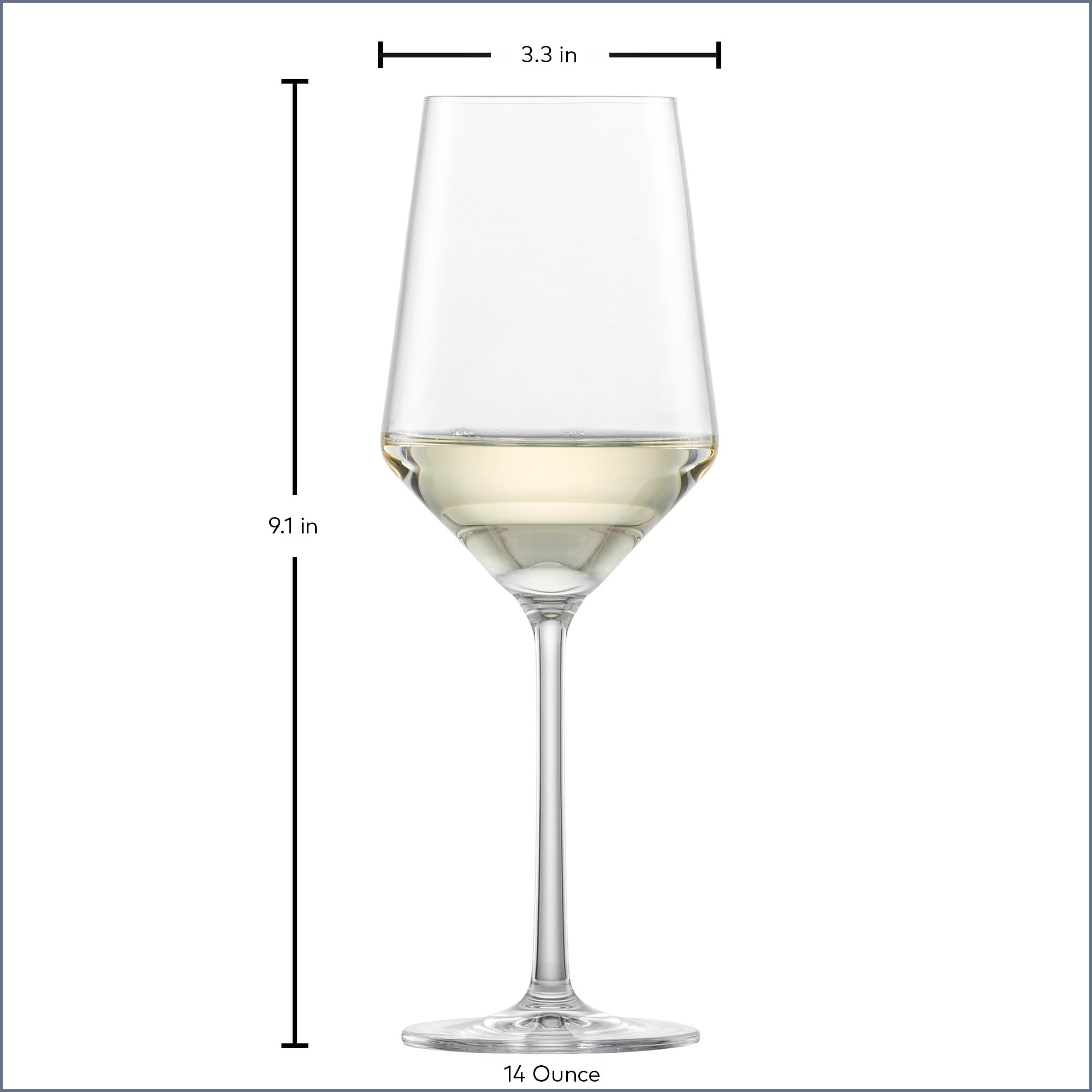 Schott Zwiesel Pure Sauvignon Blanc glass showcased on a stylish table setting