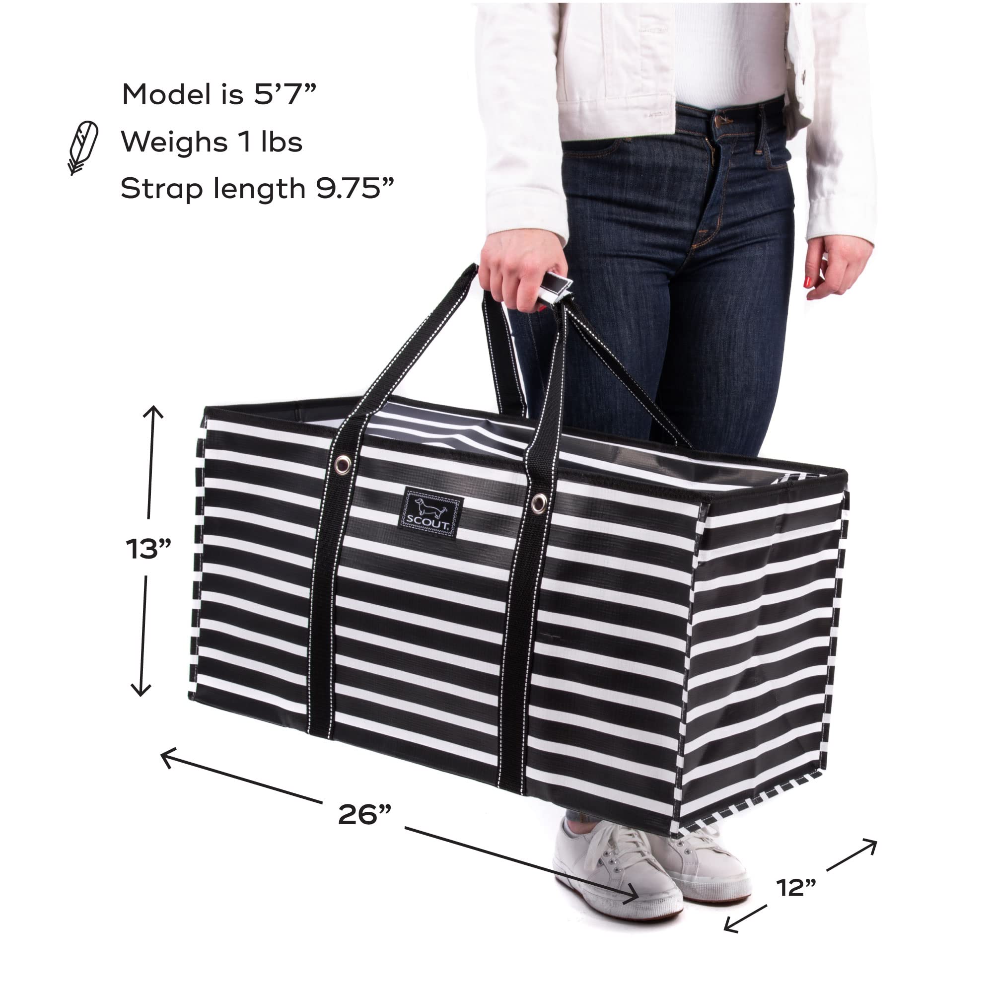 SCOUT Errand Boy tote with breakaway zipper for open or secured use.