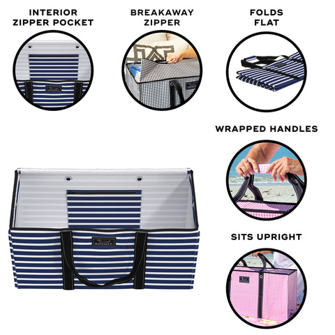 SCOUT Errand Boy collapsible design folded flat for easy travel storage.