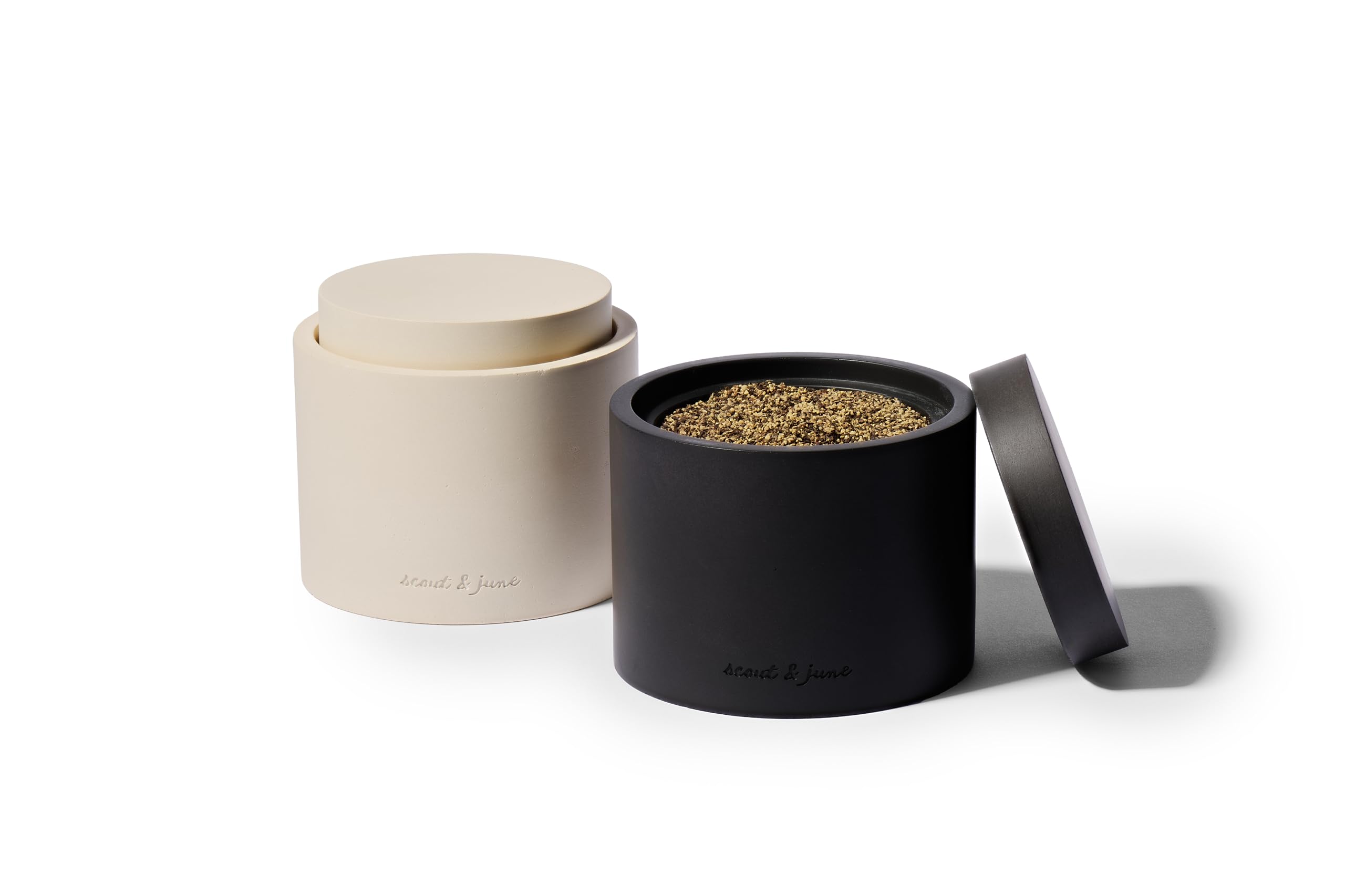 Minimalist kitchen gift: Scout & June salt cellar set.