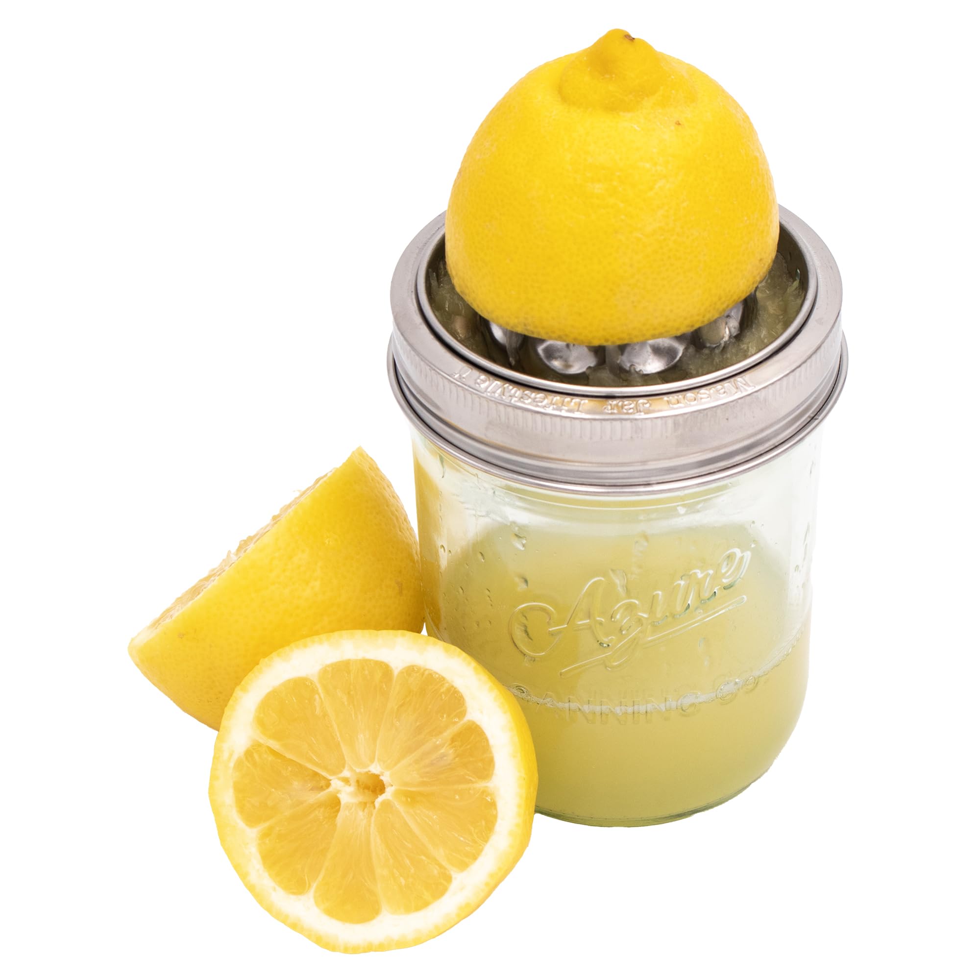 Portable kitchen tool for fresh juice directly from your jars.