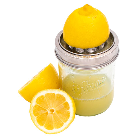 Portable kitchen tool for fresh juice directly from your jars.