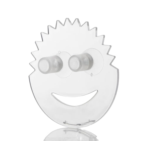 Scrub Daddy sponge landing area keeps the smiley sponge within reach when cleaning.