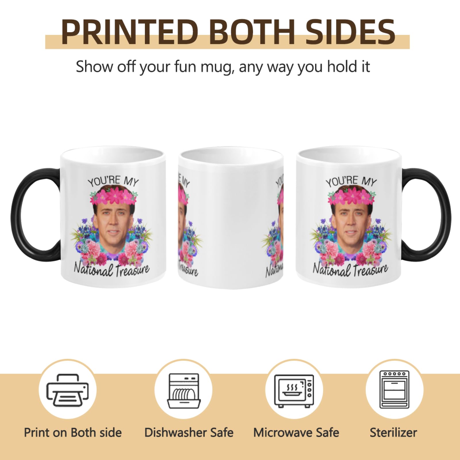 SCSF WECE black-to-white mug shows hidden design when heated
