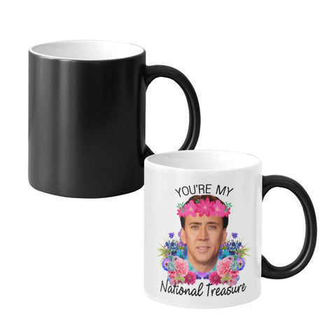 SCSF WECE mug changes color with heat, revealing artwork
