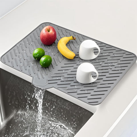 SCYFREID silicone drying mat 23x17, top view shows air drying space.