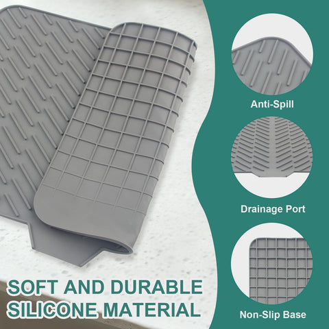 SCYFREID mat heat resistant up to 450°F protects surfaces.