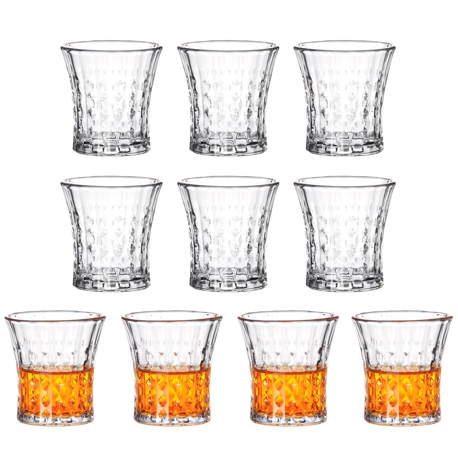 Sdatook 2oz fancy shot glass design close-up with a sparkling finish for elegant gatherings