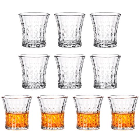 Sdatook 2oz fancy shot glass design close-up with a sparkling finish for elegant gatherings