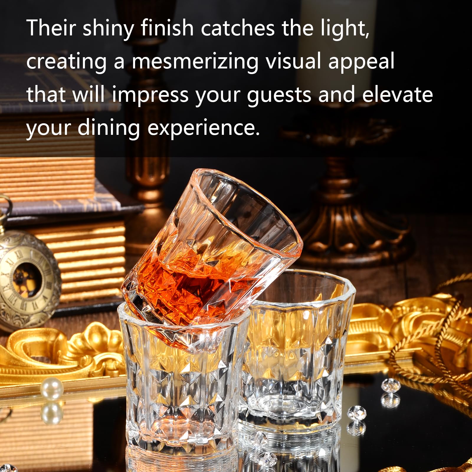 Sdatook shot glass sturdy base reduces tipping during lively celebrations