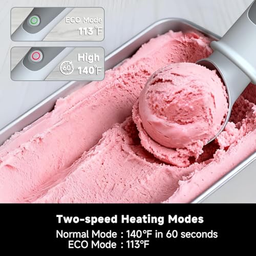 SEAINGO eco mode at 113F enables gentle scooping for delicate desserts
