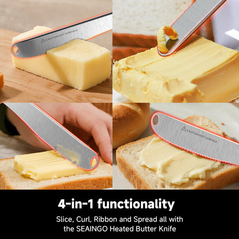 SEAINGO USB-C rechargeable butter knife for cordless convenience