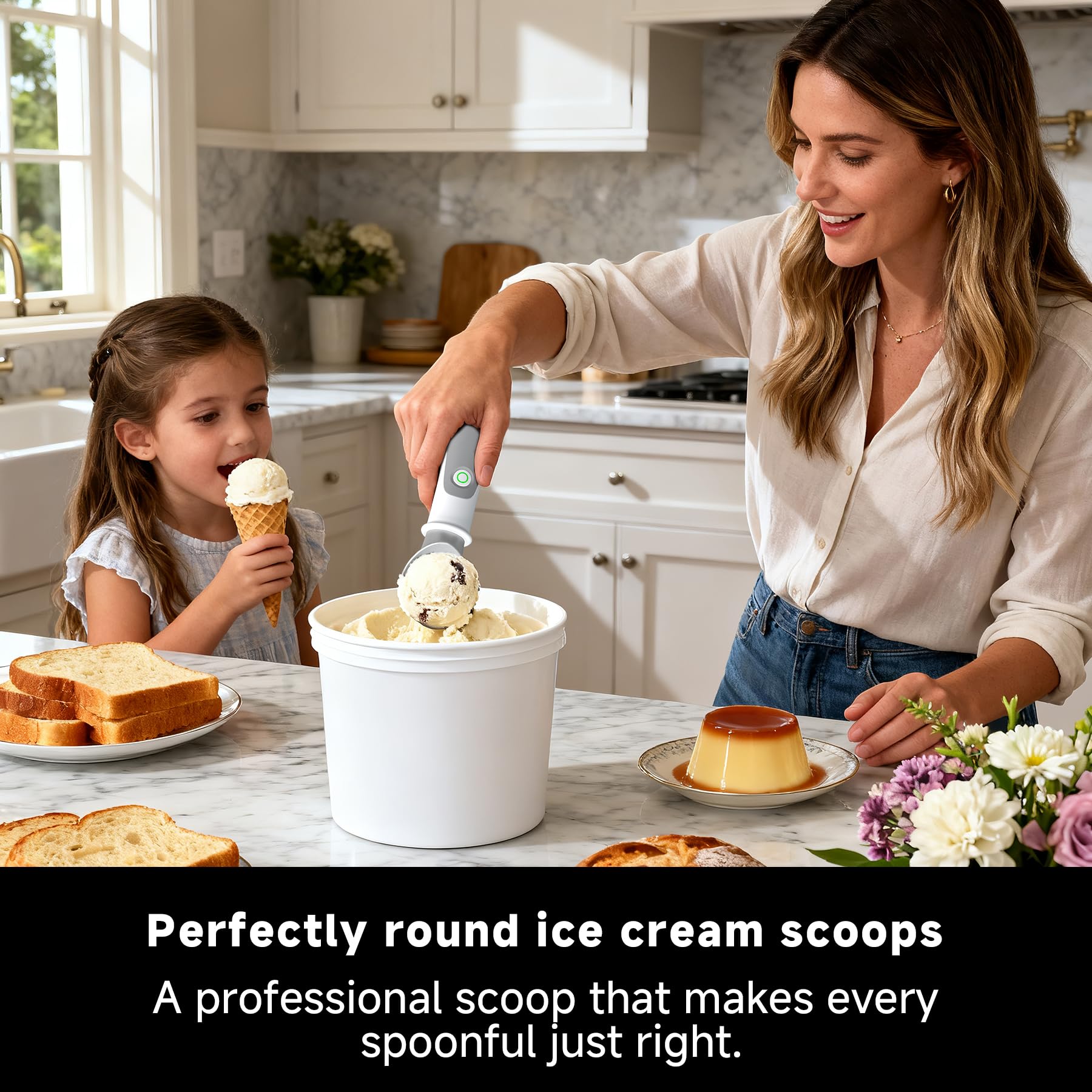 SEAINGO USB rechargeable scoop for convenient on-the-go use