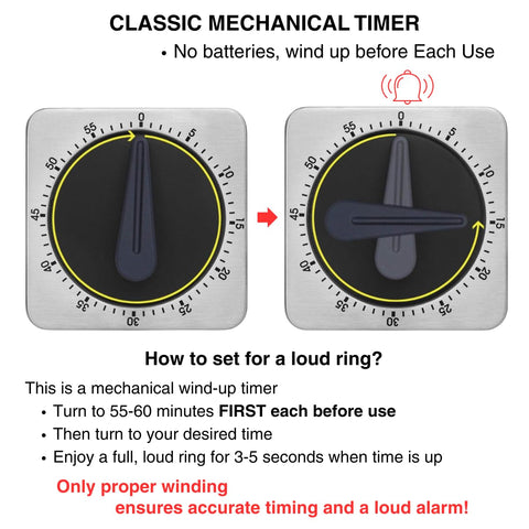 Searon timer being wound up to power the spring for accuracy