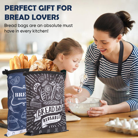 Seaury Kareen freezer-friendly bread bag blocks frost and preserves texture.