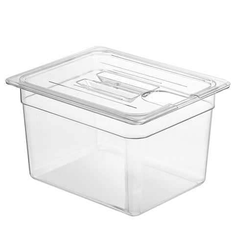 SEAYIN sous vide container with lid shows 11L capacity for family meals