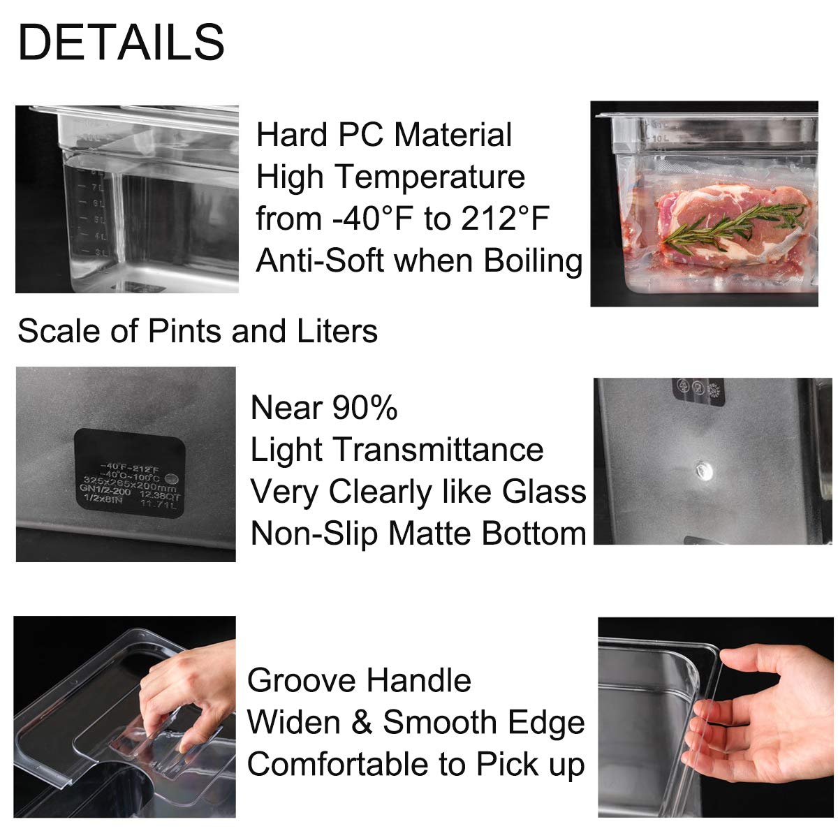 SEAYIN lid placed over container for secure sealing during cooks