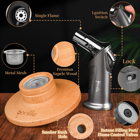 Secilla included tools for easy smoke preparation and design.