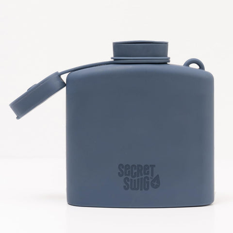 Secret Swig compact pocket design fits discreetly for on-the-go sipping.
