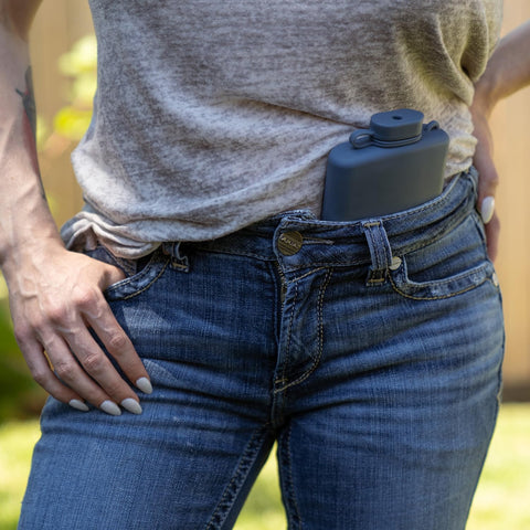 Secret Swig stylish and durable flask adds flair to any outing.