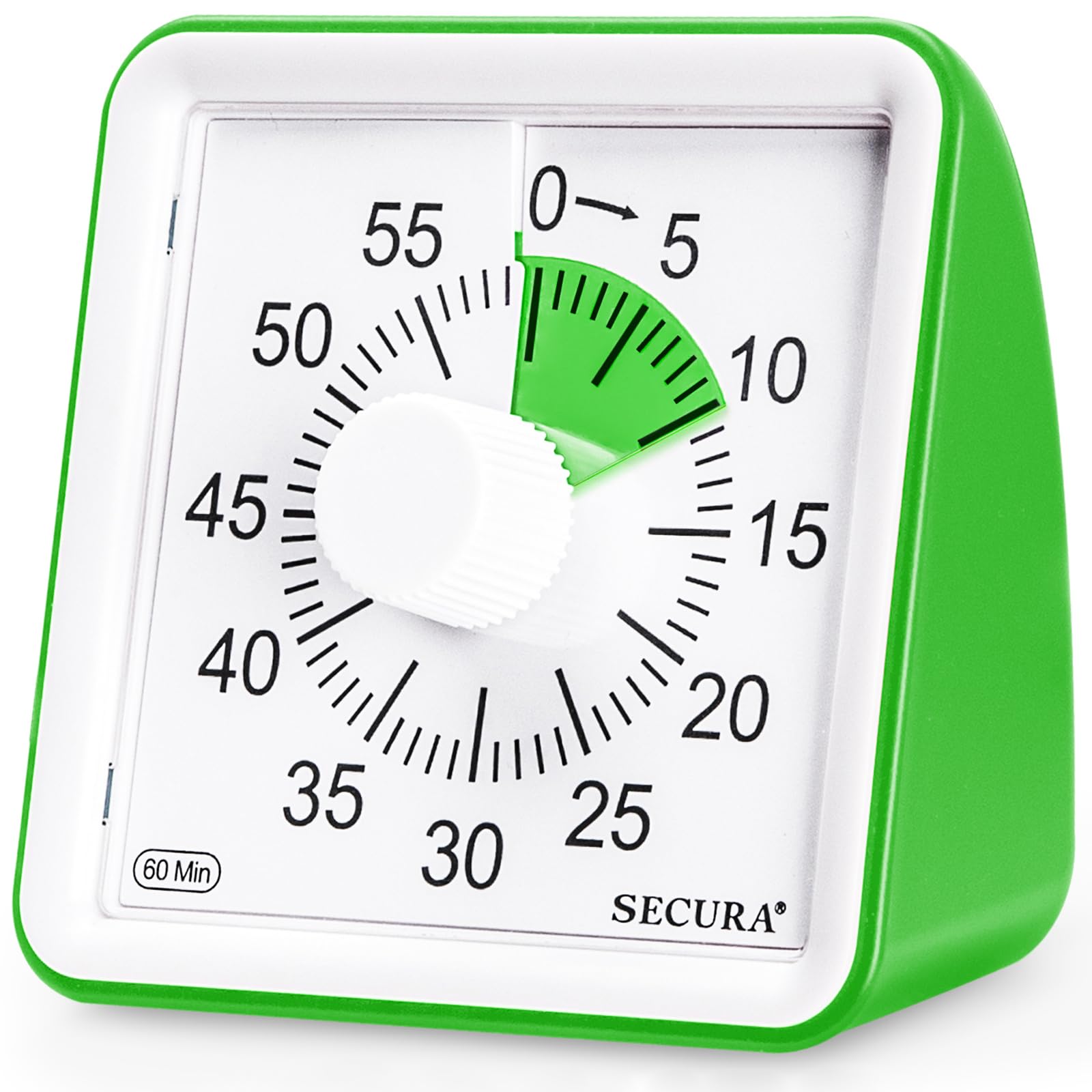 Secura 60-minute timer with green dial for classroom focus