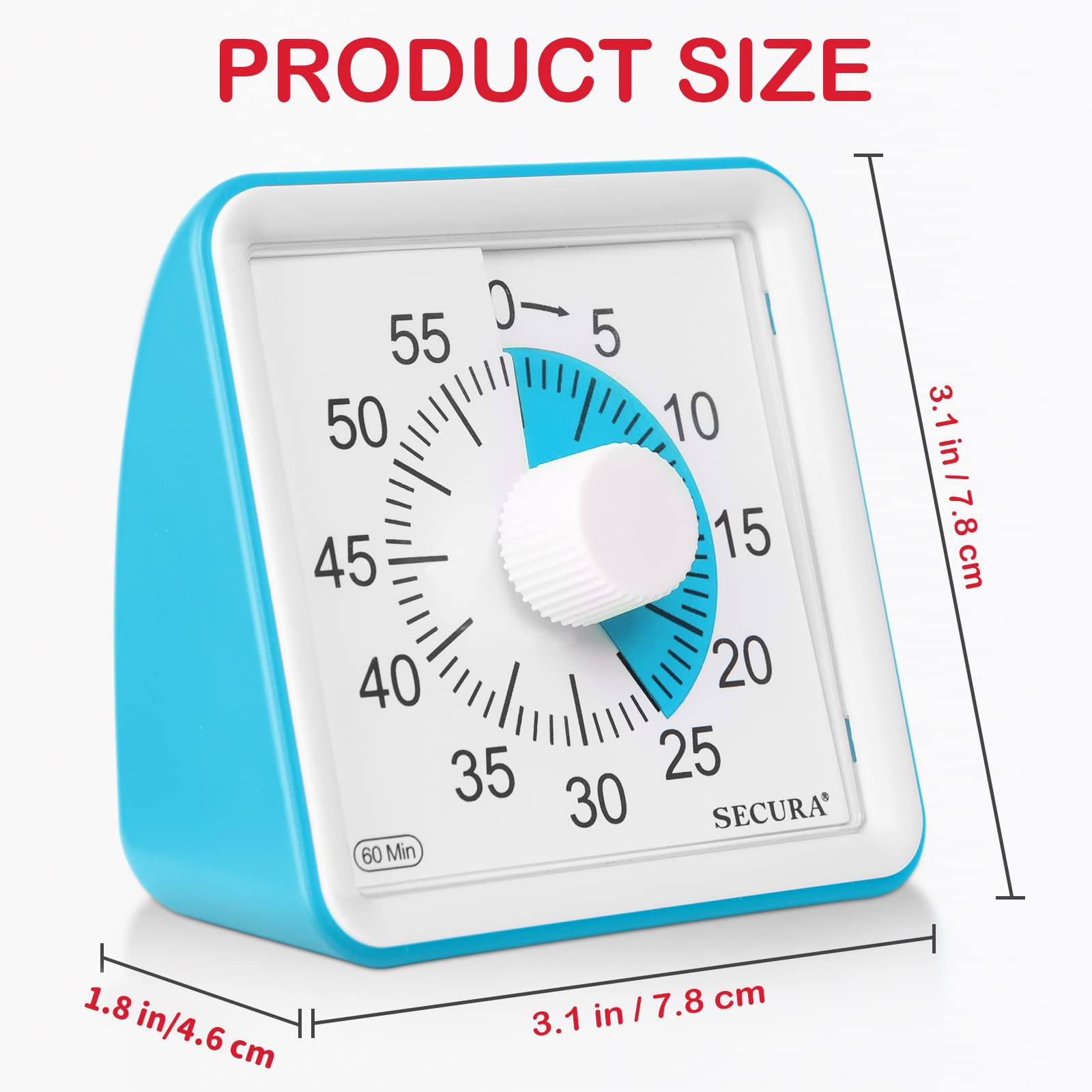 Secura battery compartment access keeps the timer ready.