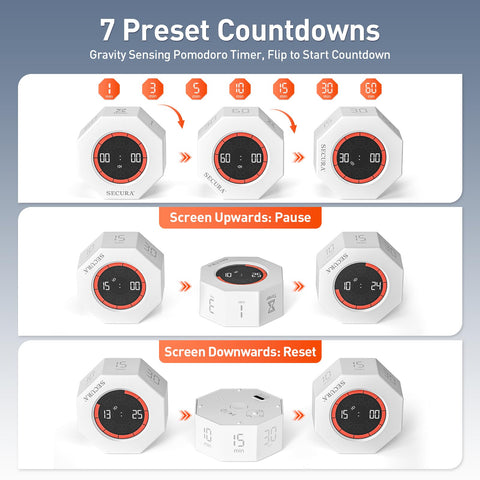 Secura Pomodoro Timer visual progress bar during study session