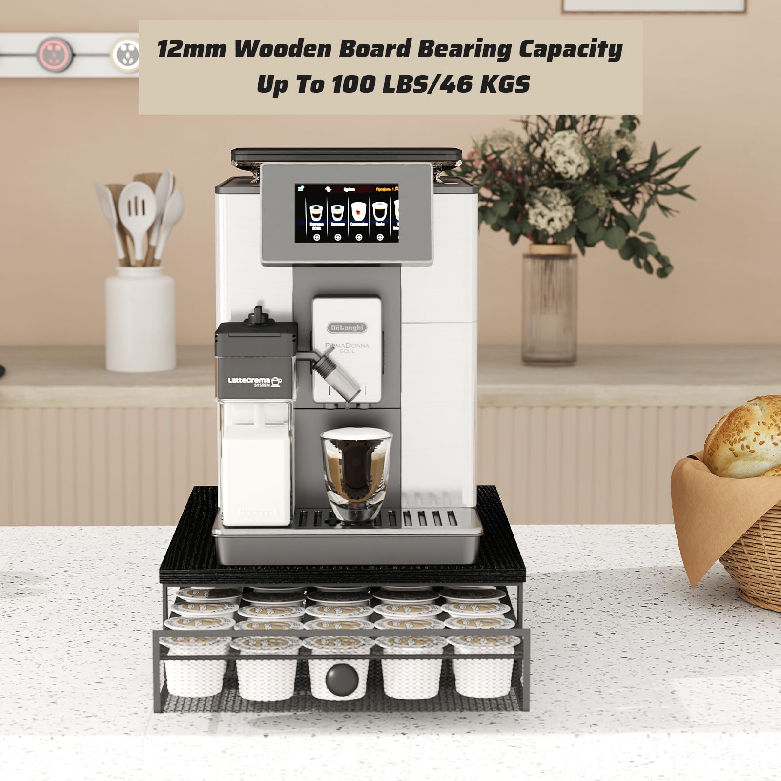 Sedegn anti-fall drawer retainer keeps pods secure