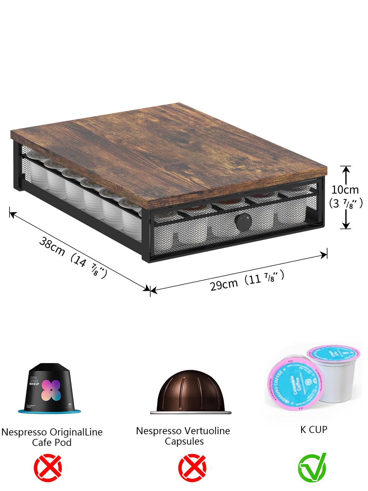Sedegn drawer-open view highlights easy access to 35 pods