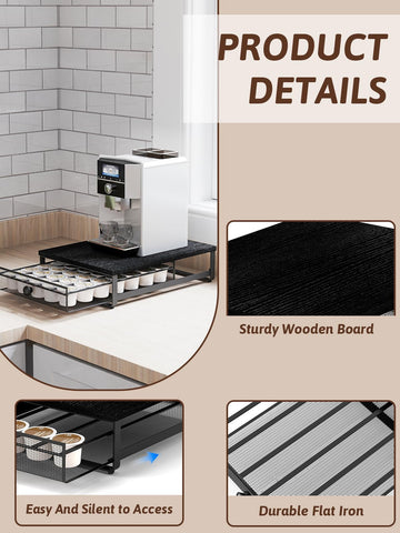 Sedegn compact design fits under most coffee machines