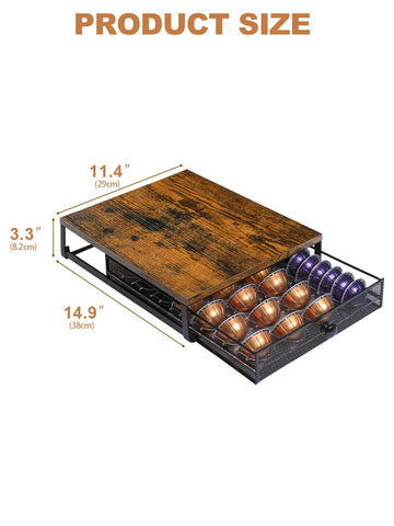 Sedegn Vertuo pod drawer with large pods ready for use