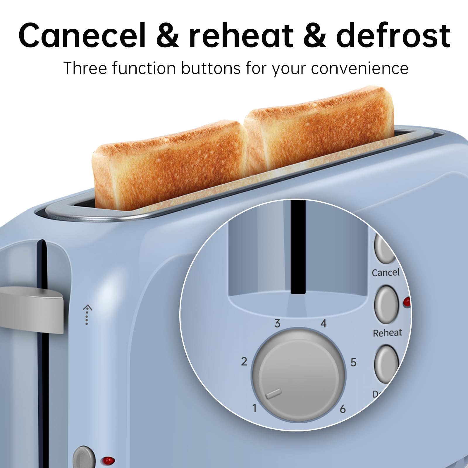 SEEDEEM auto shut-off feature adds safety after toasting ends.