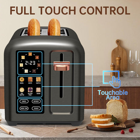 SEEDEEM 1350W toaster delivers fast, even browning across slices
