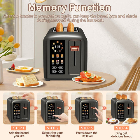 SEEDEEM memory function recalls last bread type and shade